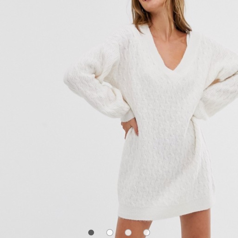ASOS V-neck sweater dress